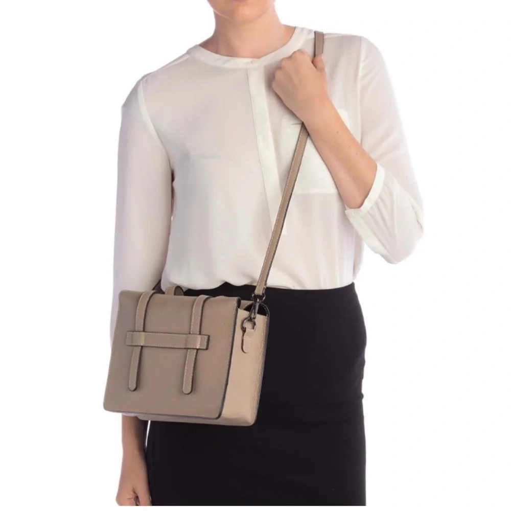 Persaman Alceste Satchel- never used! -taupe - Picture 2 of 6